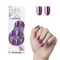 Press-On Nails Impress 'Infinity', roxo escuro, tamanho curto