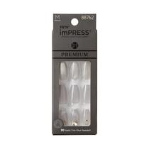 Press On Nails Impress 'Legacy' Grey Coffin Shape 30 pregos