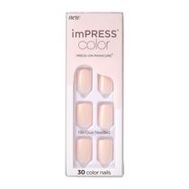 Press On Nails Impress No Glue Mani Point Pink Short Size