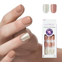 Press On Nails Impress 'One More Chance' dourado, tamanho curto