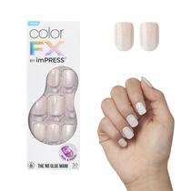 Press-On Nails Impress Rebel' Color FX Light White Short