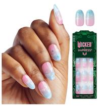 Press On Nails IMpress WICKED X 'Destined To' rosa/azul celeste