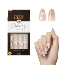 Press-On Nails KISS Classy Nails Premium 'Gleamin' White