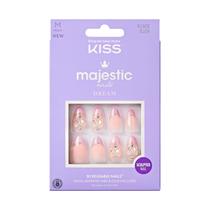 Press-On Nails KISS Majestic 'Maestro' em forma de amêndoa rosa claro Press-On Nails KISS Majestic 'Maestro' em forma de amêndoa rosa claro