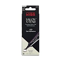 Press-On Nails KISS Salon X-tend com cola para unhas e gel LED de 10 ml