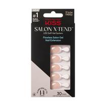 Press-On Nails KISS Salon X-tend 'Nonsense' Branco claro