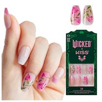 Press On Nails KISS WICKED X KISS 'So Popular' Rosa Médio Press On Nails KISS WICKED X KISS 'So Popular' Rosa Médio