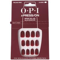 Press On Nails OPI Xpress/On Malaga Wine Dark Red Short Press On Nails OPI Xpress/On Malaga Wine Dark Red Short