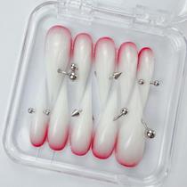 Press On Nails Putysenxi feito à mão, polido, reutilizável com caixa Press On Nails Putysenxi feito à mão, polido, reutilizável com caixa