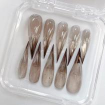 Press On Nails Putysenxi feito à mão, polido, reutilizável com caixa Press On Nails Putysenxi feito à mão, polido, reutilizável com caixa