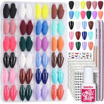 Press On Nails Teenitor Almond, 24 pacotes, 576 unidades com cola