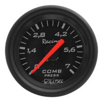 Pressão Combustível Manômetro Willtec Preto 7 Kg 52mm