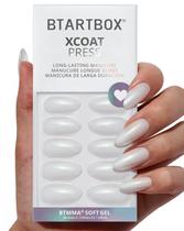 Presse On Nails Battbox Ammond Lamp-Curable Glitter White Presse On Nails Battbox Ammond Lamp-Curable Glitter White