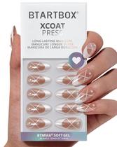 Presse On Nails Battbox French Tip Lamp - detalhes em pérolas curáveis