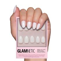 Presse On Nails Glamnetic White Swan Opaque Classic Short