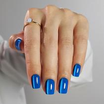 Presse on Nails ShangMeng Blue Cat Eye Soft Gel Short Women Presse on Nails ShangMeng Blue Cat Eye Soft Gel Short Women