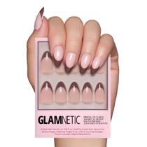Pressione as unhas Glamnetic Chocolat Semitransparente Short