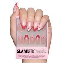 Pressione as unhas Glamnetic Pure Hearted Glossy Short Ammond