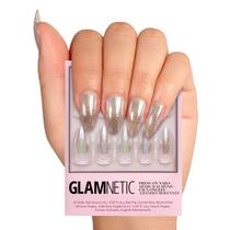 Pressione as unhas Glamnetic Stardust Medium Pointed Ammond