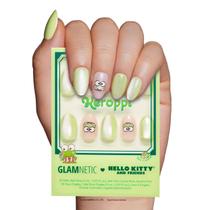 Pressione as unhas Glamnetic x Hello Kitty Keroppi Green
