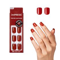 Pressione as unhas Impress Reddy or Not' Color Short Squoval