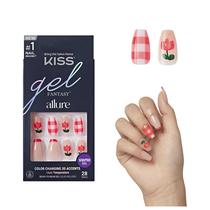 Pressione as unhas KISS Gel Fantasy Allure 3D Design 28 unidades