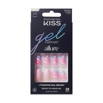 Pressione as unhas KISS Gel Fantasy Allure Ammond Pink Medium