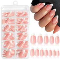 Pressione as unhas Lifextol 216PC White French Tip Medium