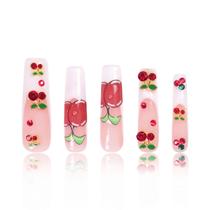 Pressione as unhas LOVFUL My Sweetie French Tip Full Crystals