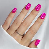 Pressione as unhas ShangMeng Hot Pink Cat Eye Square Short