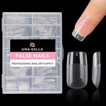 Pressione as unhas UNA GELLA Short Square Gel Tips 216 unidades