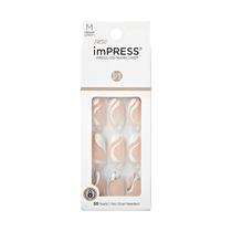 Pressione nas unhas KISS Impress No Glue 'On My Mind' White Pressione nas unhas KISS Impress No Glue 'On My Mind' White