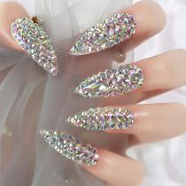 Pressione on Nails Elevenail Full Cover 3D Crystal Stiletto