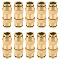 Pressione para conectar os acessórios Boeray Brass Union Straight 3/8in Pressione para conectar os acessórios Boeray Brass Union Straight 3/8in