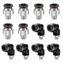 Pressione para conectar os acessórios CNAODUN 12 peças de tubo de 10 mm x 1/8 NPT