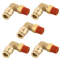 Pressione para conectar os encaixes Boeray, cotovelo de 90 graus, tubo 1/4