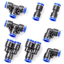 Pressione para conectar os encaixes TAILONZ PNEUMATIC de 12 mm de diâmetro (8 unidades) Pressione para conectar os encaixes TAILONZ PNEUMATIC de 12 mm de diâmetro (8 unidades)