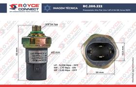 Pressostato Alta Uno 1.0 1.5 1994 Ate 1998 Corsa 1999 Ate 2001 4 Vias BB 1134402120