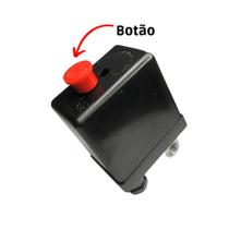 Pressostato De Botão Para Compressor, 100/140 Psi, 4 Vias Pressostato De Botão Para Compressor, 100/140 Psi, 4 Vias