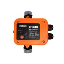 Pressostato Foxlux Bivolt IP65 Controlador Automático Bomba Água Proteção Seco Autoajuste Pressão Sistema Inteligente Alta Durabilidade