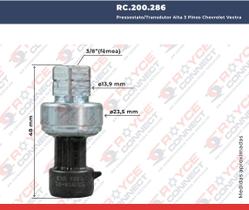 Pressostato Transdutor Alta 3 Pinos Vectra Astra Celta Kadett S10 Palio Clio Scenic Fluence Renegade 90277341 9E5Z19712A 6E5Z19D594AA 50550372 BB