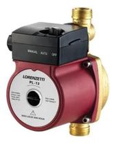 Pressurizador De Água Pl12 Lorenzetti 127v Para Sistemas Hidráulicos 2 A 3 Pontos De Uso 12mca 160w