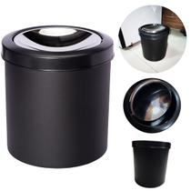 Preto (3559) Branco (3556) Lixeira Pia Banheiro Cozinha Tampa Basculante 5 litros Preto ou Branco