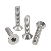 Preto 50 Peças Cabeça De Soquete Sextavado Plano Parafuso Allen 304 A2-70 Aço Inoxidável Grau 10.9