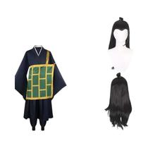 Preto Azul Quimono Uniforme Escolar Cosplay Traje Para Mulheres Homens Halloween Anime Geto Suguru