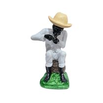 Preto Velho c/ Chapéu Imagem Em Resina 20 Cm Axé