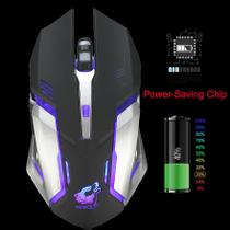 PretoRecarregável X7 Wireless Silent LED Backlit USB Ergono