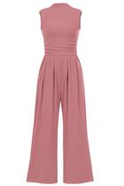 PRETTYGARDEN Macacão Feminino Sem Mangas com Gola Alta e Pantalona M