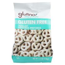 Pretzels com cobertura de iogurte Glutino 160 g (caixa com 12) sem glúten