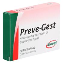 Preve-Gest Anticoncepcional 12 Comprimidos Biovet